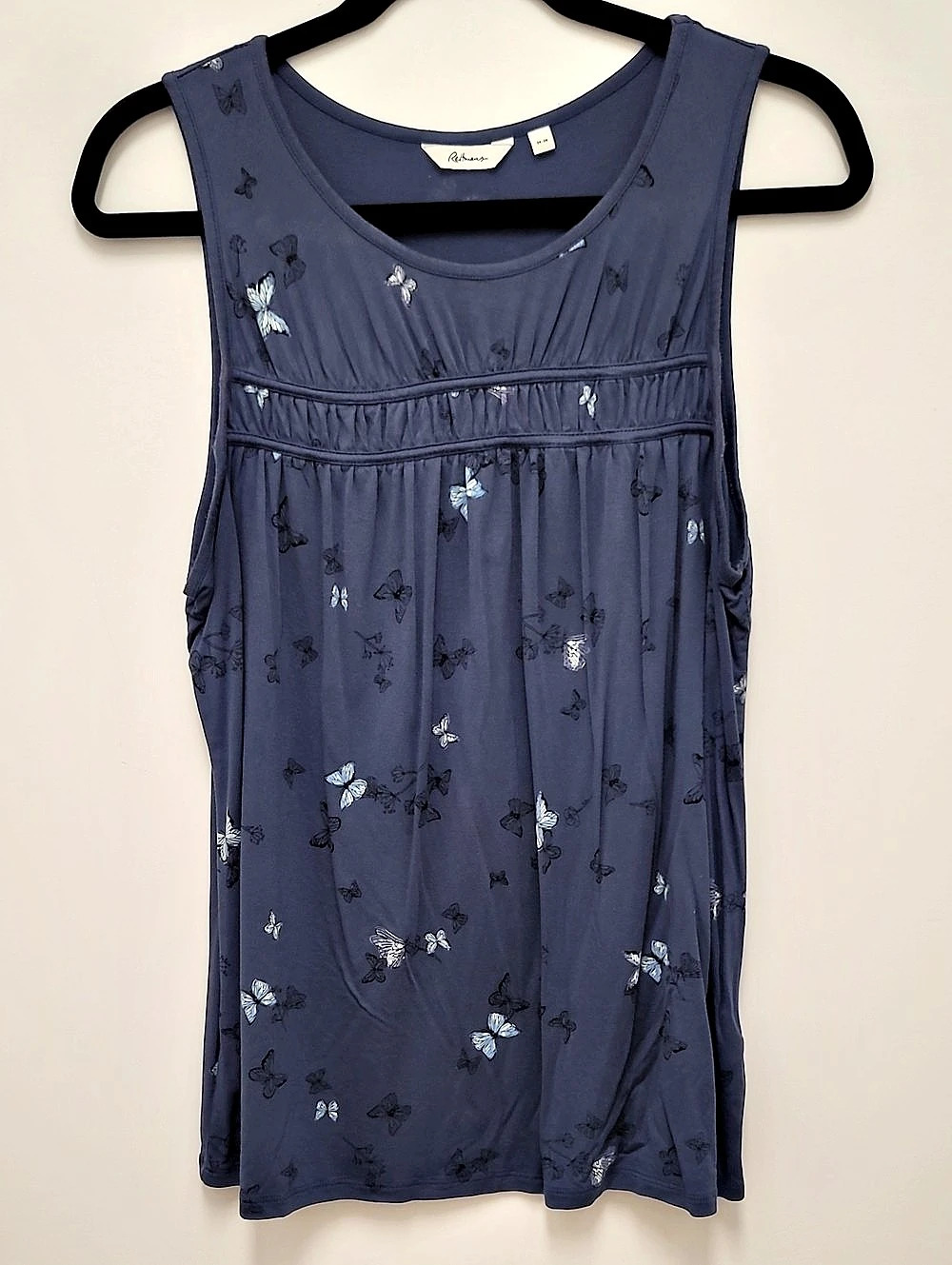 Reitmans Butterfly Print Tank Top Size Small Like New